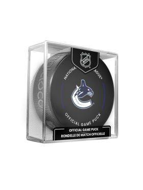 Inglasco / Sherwood Puk Vancouver Canucks Official Game Puck 2022-2023