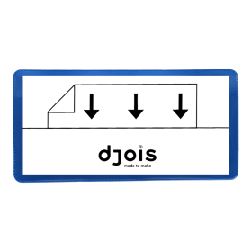 Djois magnetická kapsa na logistický štítek, 160 × 80 mm, PVC, modrá, 50 ks