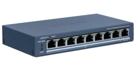 Hikvision DS-3E1309P-EI/M / Switch / 8x 100 Mbps RJ-45 PoE / 1x GbE uplink / 60W PoE budget / Super PoE (DS-3E1309P-EI/M)