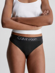 Dámská tanga 3 Pack 000QD3758E999 černá/bílá/šedá - Calvin Klein L