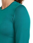 Dámské merino triko s dlouhým rukávem ICEBREAKER Wmns 200 Oasis LS Crewe, Tidal Teal velikost: S