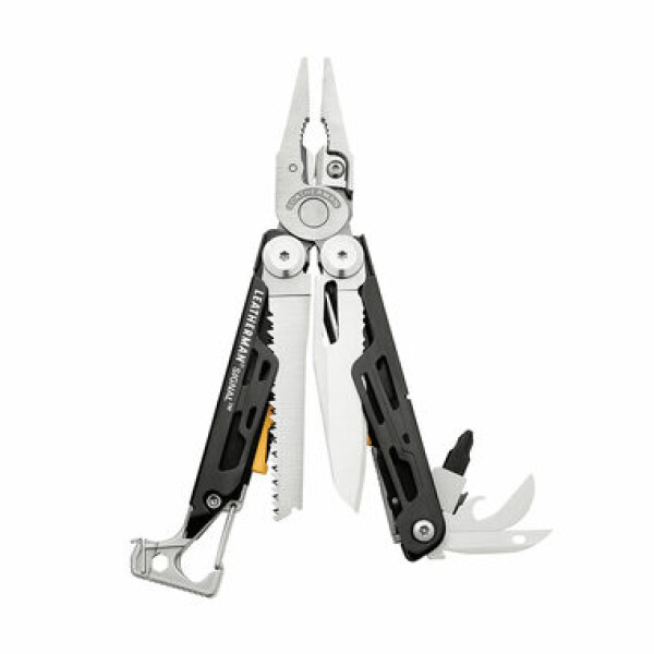 Leatherman Signal Multitool s nylonovým pouzdrem Černá / Multitool / 19 nástrojů / 212 g (832265)