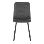 Jídelní židle, šedá, sametová látka, DCL-973 GREY4