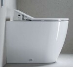 DURAVIT - ME by Starck Stojící WC pro SensoWash, s WonderGliss, alpská bílá 21695900001