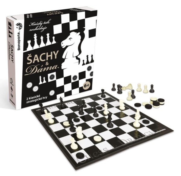 Šachy & Dáma 2v1 společenská strategická hra