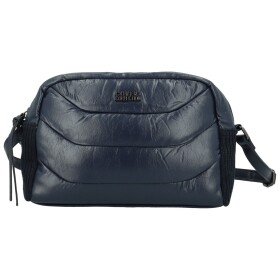 Trendy dámská koženková crossbody kabelka Coveri Darcy, tmavě modrá