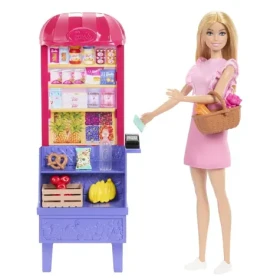 Mattel Barbie panenka malibu nakupuje herní set