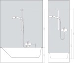 HANSGROHE - Raindance Select E Sprchový set 120 s termostatem Ecostat Select, 3 proudy, chrom 27039000