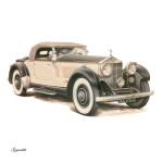 Nástěnný kalendář poznámkový 2027 Notique Classic Cars – Václav Zapadlík 2027, PLASTIC FREE, 30 x 30 cm