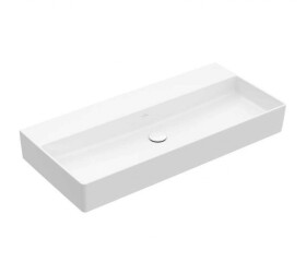 VILLEROY & BOCH - Memento 2.0 Umyvadlo 100x47 cm, bez přepadu, bez otvoru pro baterii, CeramicPlus, alpská bílá 4A22A3R1