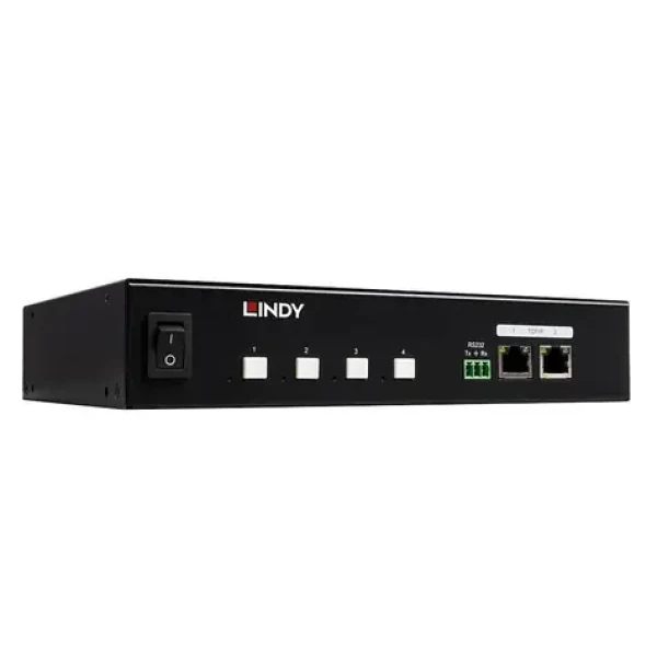 Lindy IPower Switch 32622 černá / PDU / 4x IEC C13 / 1U / max. 10A / 2500W (32622)