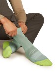 ICEBREAKER Mens Hike+ Light Crew, Seaglass/Peridot (vzorek) velikost: 42-44 (M)