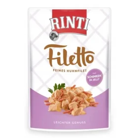 Finnern Rinti Filetto kuře a šunka v želé 100g / Kapsička pro psy (4000158954015)