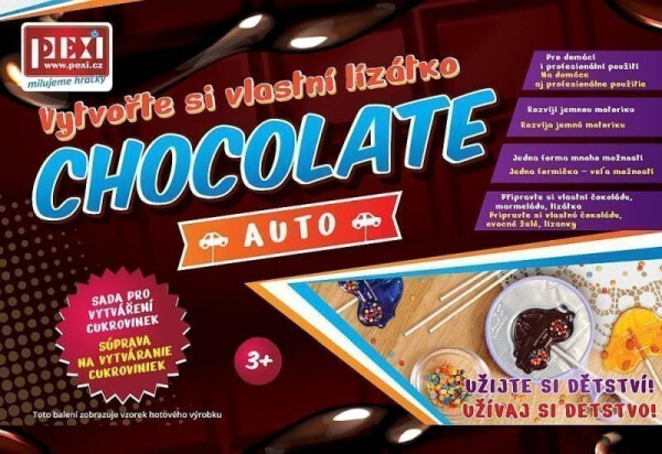 PEXI CHOCOLATE ART / Vytvořte si vlastní lízátko - Auto