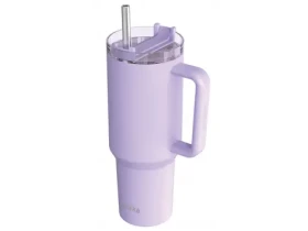 Quokka Nerezový termohrnek s brčkem Stream Purple 1200 ml (40045QO)