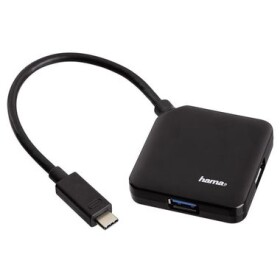 Hama USB 3.1 hub / 4-portový / černá / (135750-H)