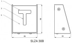 SANELA - Automaty Nástěnný automat pro jednofázový spotřebič RFID, matný nerez SLZA 30B