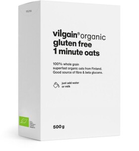 Vilgain Bezlepkové minutové ovesné vločky BIO – 500 g