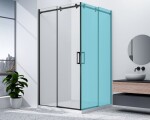 GELCO - DRAGON BLACK posuvné dveře pro rohový vstup 1000 čiré sklo, GD4210B GD4210B