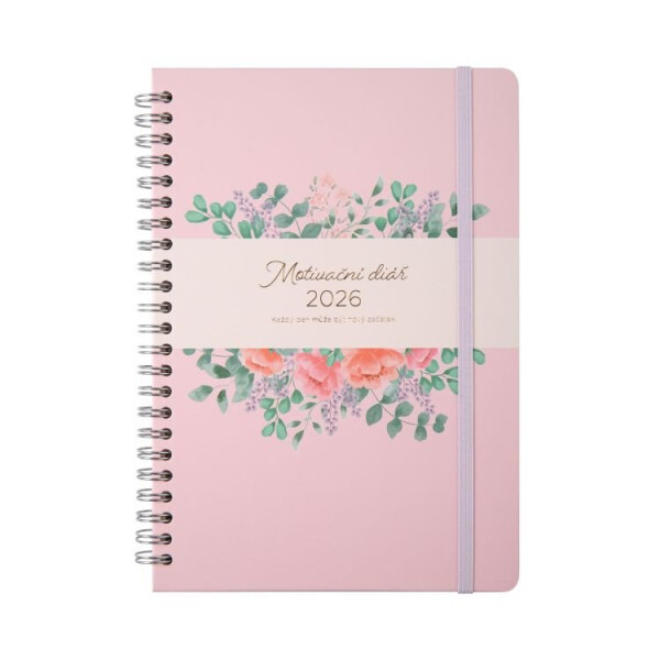 Diář 2026 kroužkový A5