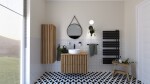 Koupelnová skříňka s krycí deskou SAT Delano 80x46 cm dub mat DELANO80ZDDE DELANO80ZDDE