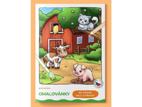 Pro tvoření Omalovánky A5 Na farmě mezi zvířaty