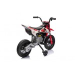 Mamido Dětská elektrická motorka Cross Pantone 361C červená
