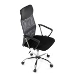 Kancelářská židle, houpací mechanismus, šedá síťovina, KA-E305 GREY