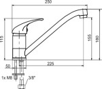 NOVASERVIS - Dřezová baterie Metalia 55 chrom 55091,0