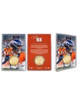 Mince Denver Broncos NFL Bo Nix Acrylic Bronze Coin Card