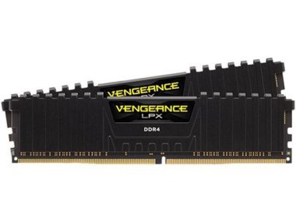 Corsair Vengeance LPX Black 64GB / 2x32GB / DDR4 / 3000MHz / PC4-24000 / CL16-20-20-38 / 1.35V / XMP2.0 / s chladičem (CMK64GX4M2D3000C16)