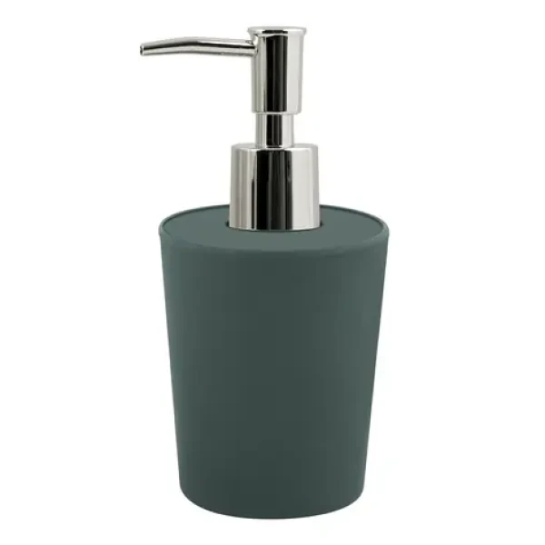 Spirella TAKEO dávkovač mýdla tmavě zelený / Bambusová vlákna / 400 ml