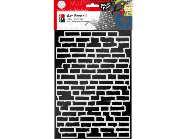 Marabu ART šablona A4 Bricks