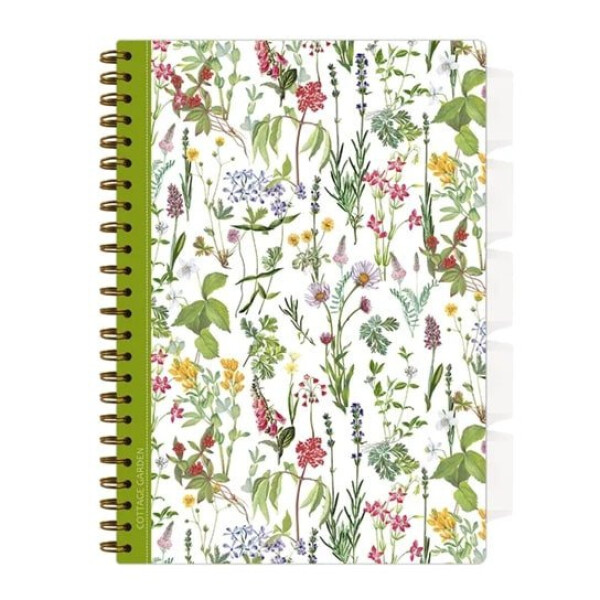 Spirálový sešit A4 s pořadačem Květiny