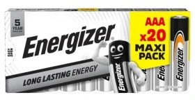 Energizer Everyday AAA (LR03) / Baterie / Alkalické / 20 ks (EE010)
