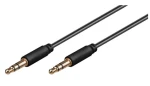 MicroConnect Slim audio kabel 3-pin Jack 3.5mm - Jack 3.5mm 7m černá (AUDLL7)