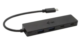 I-tec USB-C Metal HUB 4 Port / USB hub / 2x USB-C / 2x USB 3.0 / Integrovaný kabel USB-C (C31HUBMETAL2A2C)