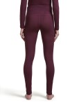 Dámské merino spodky ICEBREAKER Wmns Merino 200 Oasis High Rise Leggings, Dark Berry velikost: M
