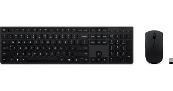 Lenovo Professional Wireless Rechargeable Combo černá / Bezdrátový set klávesnice a myši / CZ/SK / Bluetooth / 4000 DPI (4X31R64322)