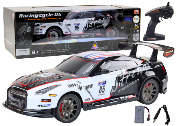 Mamido Sportovní auto na dálkové ovládání R/C 1:8 se světly a zvuky