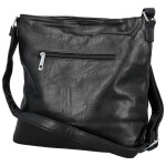 Trendy dámská koženková crossbody kabelka Tizia, černá
