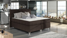Boxspring Amadeo Rozměr: 180 x 200 cm, látka: Sawana 26, Varianta: S LED osvětlení