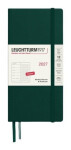 Týdenní plánovač & Zápisník Forest Green, tečkovaný Wallet B6+ x A6 2027, anglicky