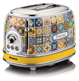 Ariete Positano multicolor / Toustovač / 2 topinky / 810 W / 6 úrovní opékání (0155PO)