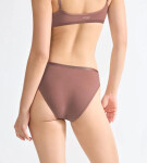 Dámské kalhotky GO Daily Cotton Mini 3P - BROWN - hnědé 1141 - SLOGGI BROWN S
