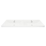 Nábytkové dvojumyvadlo SAT B-Way 121x46 cm bílá matná dva otvory pro baterii SATBW212046WM SATBW212046WM