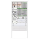 ABN SZ207ZA2514 Venkovní rozvodnice s elektroměrem Obsah 1 ks