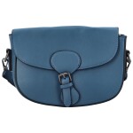 Trendová koženková crossbody Atlay, světle modrá