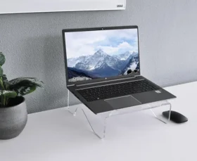 AVELI DESQ / Stojan na notebook / do 17" / akrylový / sklon 5° / nosnost 15 kg (1508)