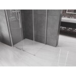 MEXEN/S - Velar sprchový kout, posuvné dveře 90 x 75, transparent, chrom 871-090-075-01-01
